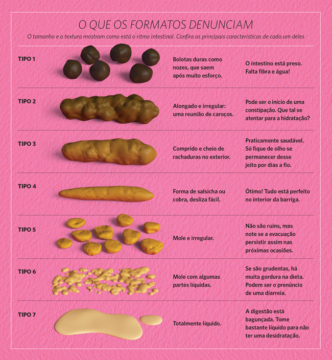 7 formatos de cocô 7 formatos de cocô
