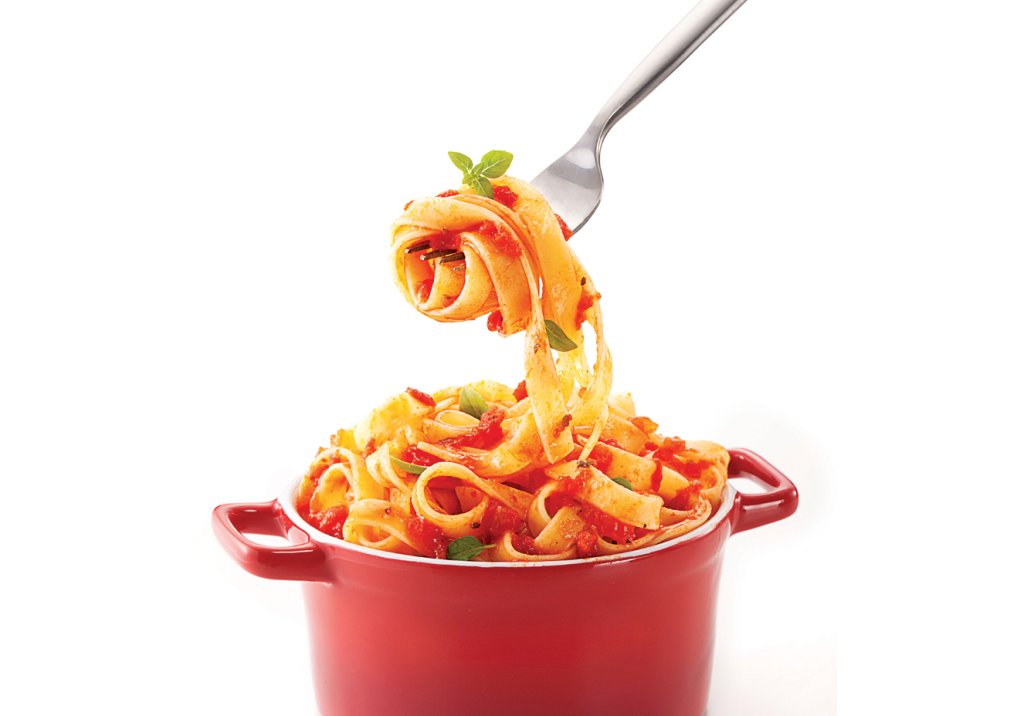 Um macarrão enriquecido com cúrcuma (açafrão-da-terra)