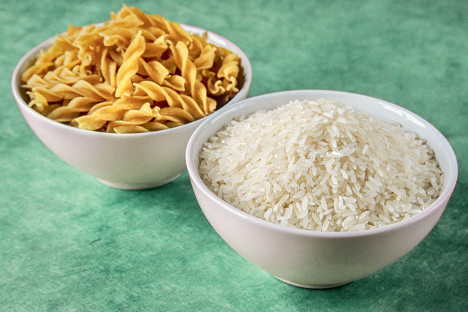 Qual a melhor fonte de carboidrato: macarrão ou arroz?