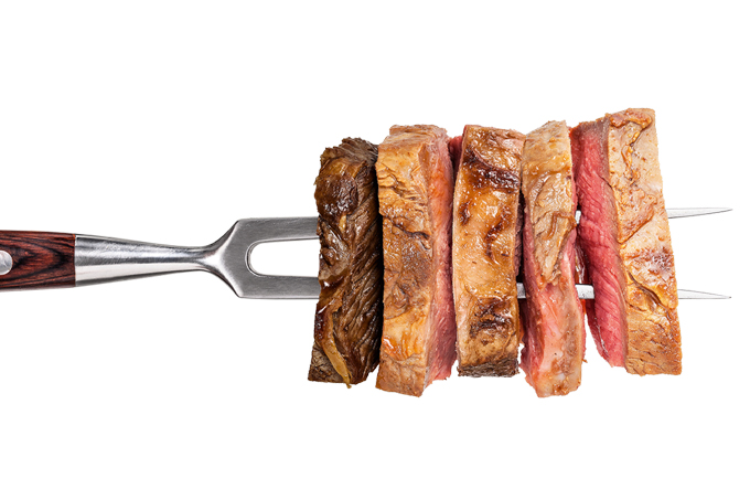 O ponto ideal da carne para a saúde