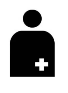 logo pessoa com estomia símbolo estomia
