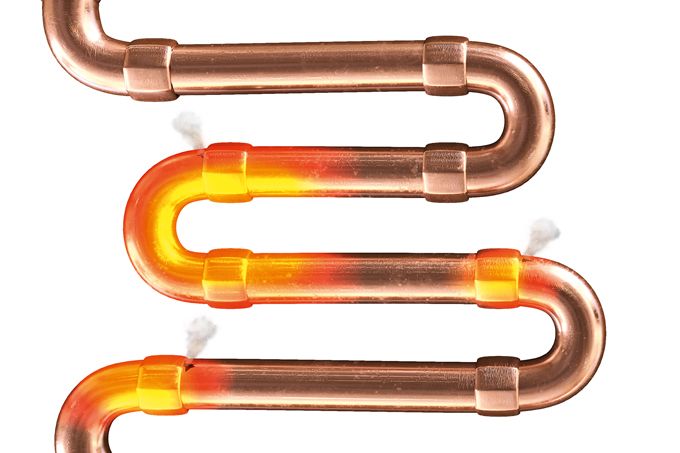 ilustração de encanamento representando o intestino