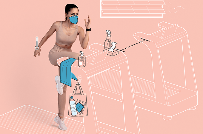 Como treinar na academia sem se contaminar