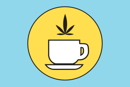 café e aroma de maconha