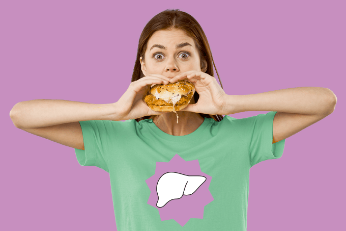 Dieta pró-inflamatória leva a gordura no fígado