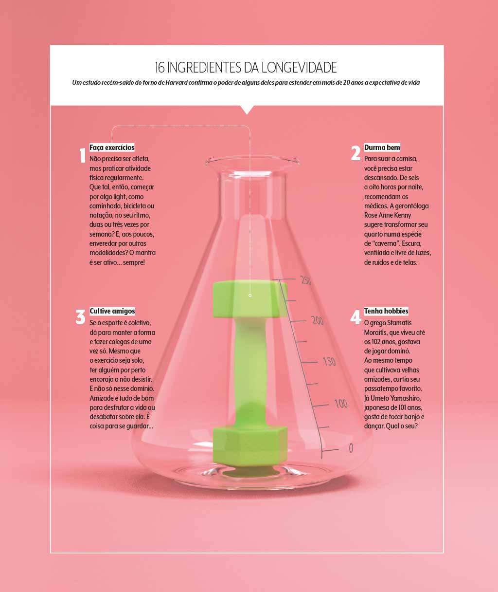 16 ingredientes da longevidade
