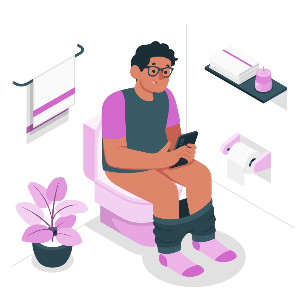 Fica no celular no banheiro? Sua saúde pode sofrer com isso. Entenda