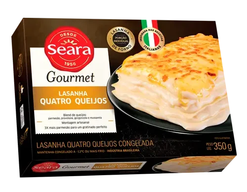 Lasanha-Quatro-Queijos-Seara-Gourmet Lasanha quatro queijo seara gourmet