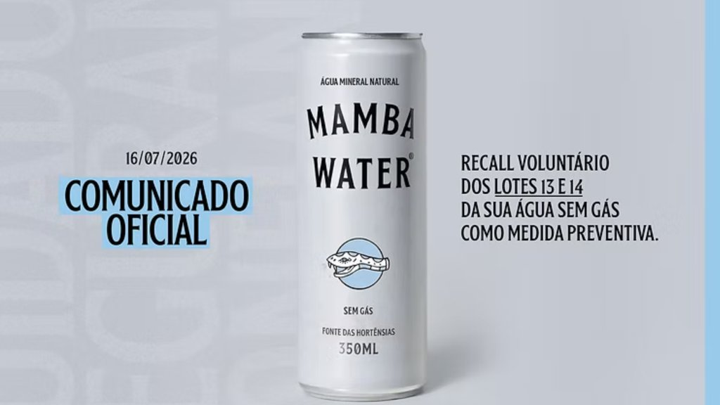 Nova marca de água terá lotes recolhidos após contaminação por bactérias